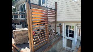 Sunblind Pylex deck sunblind system Installation for Beginners [upl. by Atteoj740]