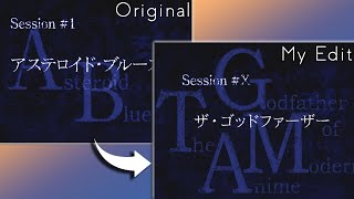 How I made a Cowboy Bebop title card that looks exactly like the original  Photoshop Tutorial [upl. by Abdu]