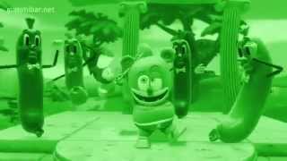 Gummy Bear GREEN Wati Wati Wu Gummibär Funny Gummy Bear Song [upl. by Ihcekn673]