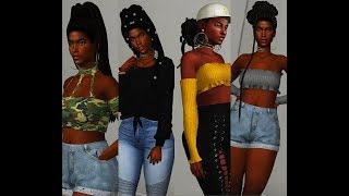 Afro HAIR The Sims 4  DownloadCreator Redhead Sims [upl. by Drhacir]