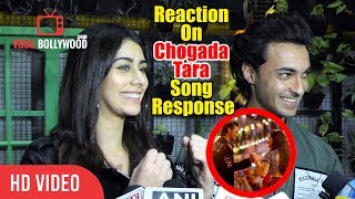 Aayush Sharma And Warina Hussain Reaction On Chogada Tara Song Response [upl. by Ahsilef]