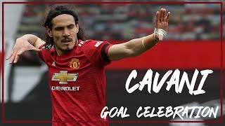 Edinson Cavani Goal amp Celebration UruguayNapoliPSGManU [upl. by Iroj]