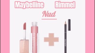 quotASMR Lip Transformation Maybelline Lifter Gloss amp Rimmel Lip Liner Magicquot No talking [upl. by Stromberg578]