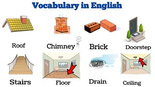 Vocabulary parts of the house  English Vocabulary [upl. by Doehne]