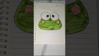 ASMR Drawing Frog😍sketchbook asmr art shorts frog [upl. by Beshore149]