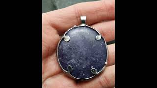 Lepidolite Pendant jewelry lepidolite necklace lepidolitenecklace gemstone peagerfantasyworld [upl. by Belva335]