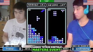 THE NEW VETERANS Tristop Brodin  Rd 1  Classic Tetris Monthly Masters  September 2024 [upl. by Readus]