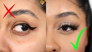 TIRED OF WONKY CAT EYELINER TRY THIS EASY EYESHADOW METHOD Choose any colour [upl. by Ennaeerb]