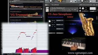 Jazz Tenor Saxophone sound library for Native Instruments Kontakt 5 vst brass [upl. by Rogerg]