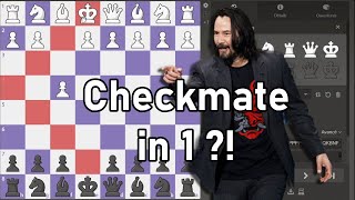 The Only CHECKMATE In 1 Move  Keanu Reeves Gambit [upl. by Annirac946]