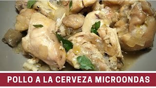 🍺 Como hacer POLLO a la CERVEZA en el MICROONDAS 5 [upl. by Snow]