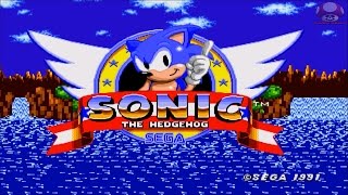 Sonic the Hedgehog Mega Drive  Genesis Intro [upl. by Eenaj]