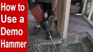 How to Use a Demo Hammer  Jack Hammer [upl. by Libby]