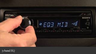 Sony CDXGT260MP CD Receiver Display and Controls Demo  Crutchfield Video [upl. by Leonhard]