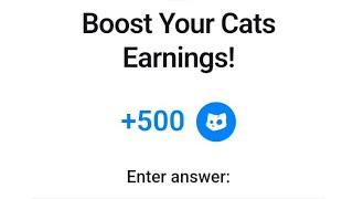 Boost Your Cats Earnings Code  Cats YouTube Video Code  Boost Your Cats Earnings [upl. by Seana729]