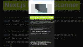 Nextjs Barcode Scanner  Quick Implement [upl. by Nosnaj]