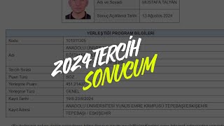 YKS 2024 Tercih sonucum yks2024 tercih2024 [upl. by Enohsal]