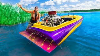 I Bought A DRAG RACING BOAT On Facebook Marketplace water test [upl. by Alrad232]