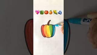 Satisfying Art 💖🫑🍅🍊🌽🫐 shortsfeed trending viralvideo shorts [upl. by Rednijar]