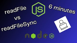 readFile vs readFileSync Whats the difference Node JS  6 minutes [upl. by Wakefield]