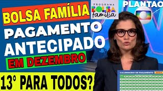 CALENDÁRIO DE PAGAMENTO MÊS DE DEZEMBRO ANTECIPADO ABONO NATALINO E DÉCIMO TERCEIRO NO AUXÍLIO BRASI [upl. by Yelbmik]