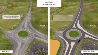 A2 Buncrana Road  Traffic Model Visualisation 26th March 2019 [upl. by Ahsikrats322]