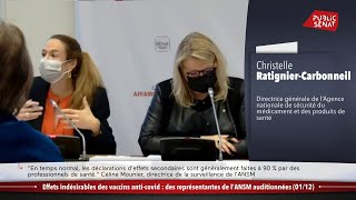 Effets indésirables des vaccins anticovid des représentants de lANSM auditionnés au Sénat 0112 [upl. by Eekram]