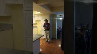 How to spray paint kitchen cabinets by Doug E fresh kitchen cabinet refinishing [upl. by Tiga]