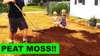 Top Dressing your Grass Seed with Peat Moss [upl. by Retlaw260]