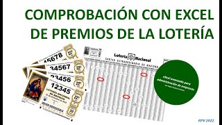 Comprueba tus resultados en la lotería con Excel [upl. by Ahseena591]