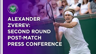 Alexander Zverev Second Round Press Conference  Wimbledon 2021 [upl. by Olumor]