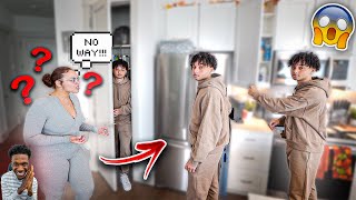 TRIPLETS PRANK ON GIRLFRIEND😱 SHE FREAKED OUT [upl. by Enihpled515]