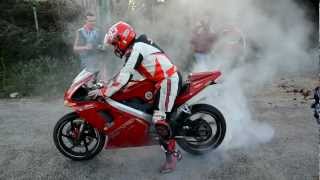 Burnout Cagiva Mito SP525 [upl. by Eelam]