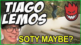 Tiago Lemos SPITFIRE PART SOTY CANDIDATE skateboarding Sure Shot [upl. by Ycats]