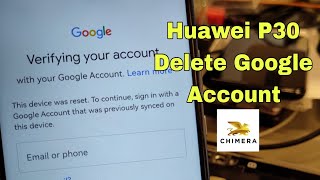 Huawei P30 ELEL29 Remove Google Account Bypass FRP Test point with Chimera [upl. by Elspet]