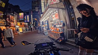 53K Tokyo  Girls Motorcycle Ride Food UruseiYatsura  POV Japan [upl. by Bensky]