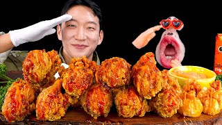 SUB Chicken Party with Korean Special Forces UDT kkkongS  REALMOUTH ANIMATION ASMR MUKBANG [upl. by Kevin954]