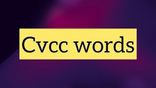 cvcc words  how to teach ccvc words  learn to read cvcc words [upl. by Remus]