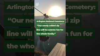 Arlington National Cemetery Boosts Tourism By Adding Zipline [upl. by Airamahs]