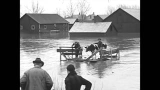 Video footage from the flood of 1936 in Northampton [upl. by Dammahom54]