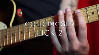 Richie Kotzen  Gold Digger Guitar Solo Cover  Lesson [upl. by Ahsaekal420]