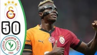 Galatasaray v Rizespor 50 Match Highlights [upl. by Bergquist]