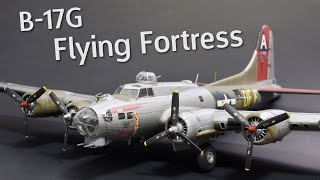 Building the Revell B17G Flying Fortress in 172 Scale  Plastic Model Kit Build amp Review [upl. by Eilrebmik]