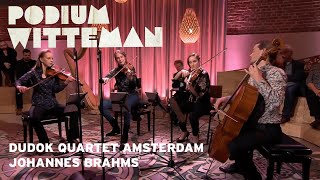 Dudok Quartet Amsterdam  Johannes Brahms  Strijkkwartet nr 3 Andante  Podium Witteman [upl. by Arabela473]