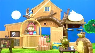 Maşa ile Koca Ayı Dev 2 Katlı Ağaç Evde Gizli Toybox Sürpriz Oyuncak Açtı Pretend Play With Toys [upl. by Moriarty593]