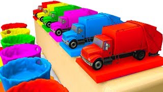 LEARN Colors w Cars for Kids amp Truck Learning Educational Video  Superheroes for babies [upl. by Eedahs]