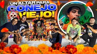 🎃HICIMOS UN ALTAR AL MURAL DE CONEJO VIEJO CON EL CREW🔥 [upl. by Solhcin]