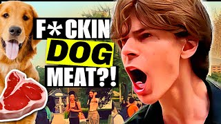 Student goes BALLISTIC Over Fake ‘Dog Meat’ Stunt [upl. by Stralka]