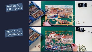 87 West Country Puzzle Time Lapse Gibsons 500 piece X4 [upl. by Yot25]