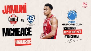 Jamuni McNeace amp Cholet take down Fribourg in FIBA Europe Cup [upl. by Baylor]